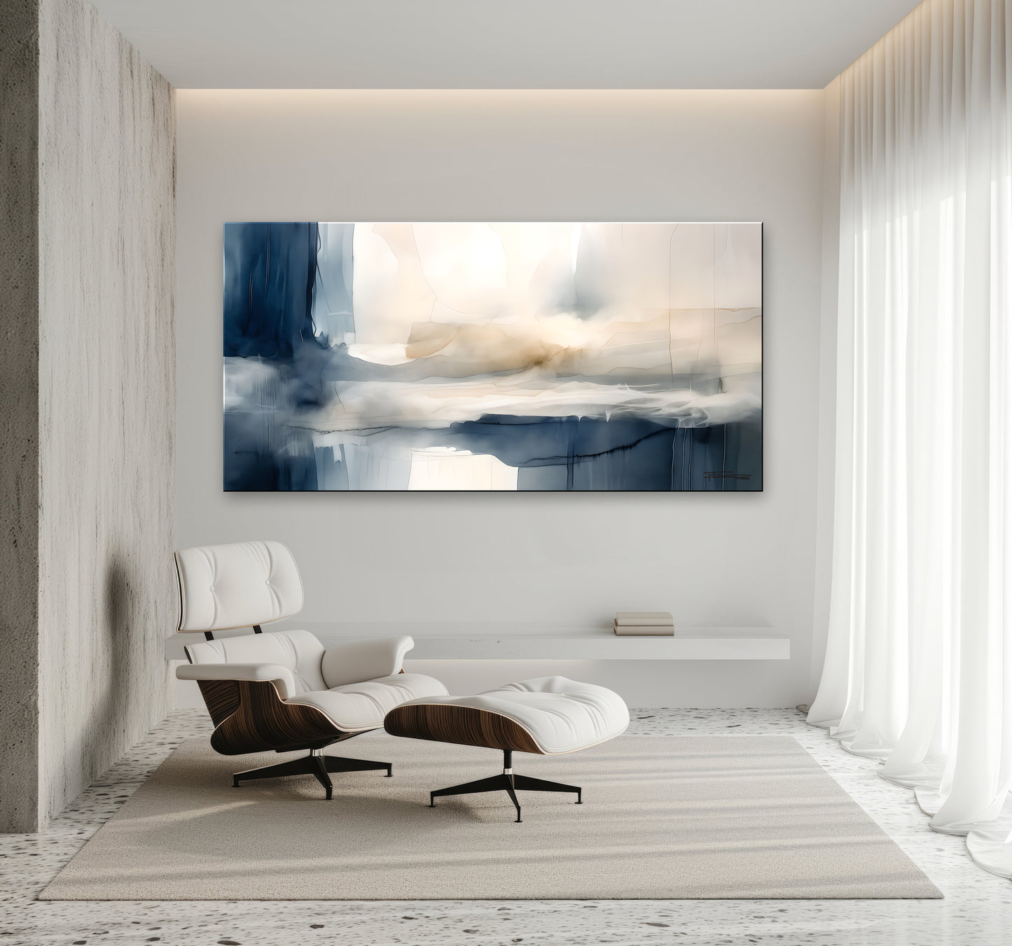VEIL OF SILENCE-Extra Large Textured Canvas Painting – Limited Edition Abstract
