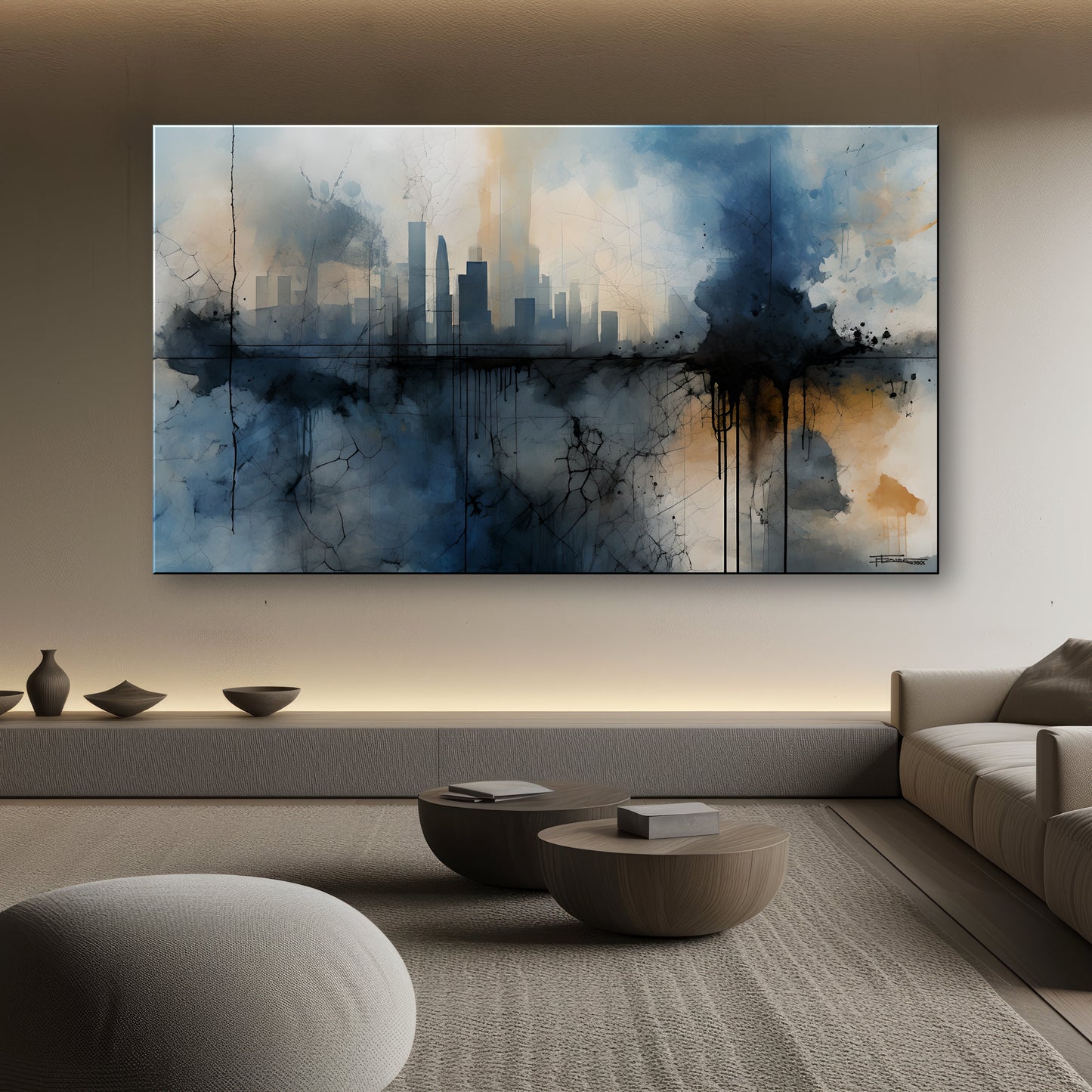 URBAN INTERPLAY - Abstract Cityscape Textured Limited Edition