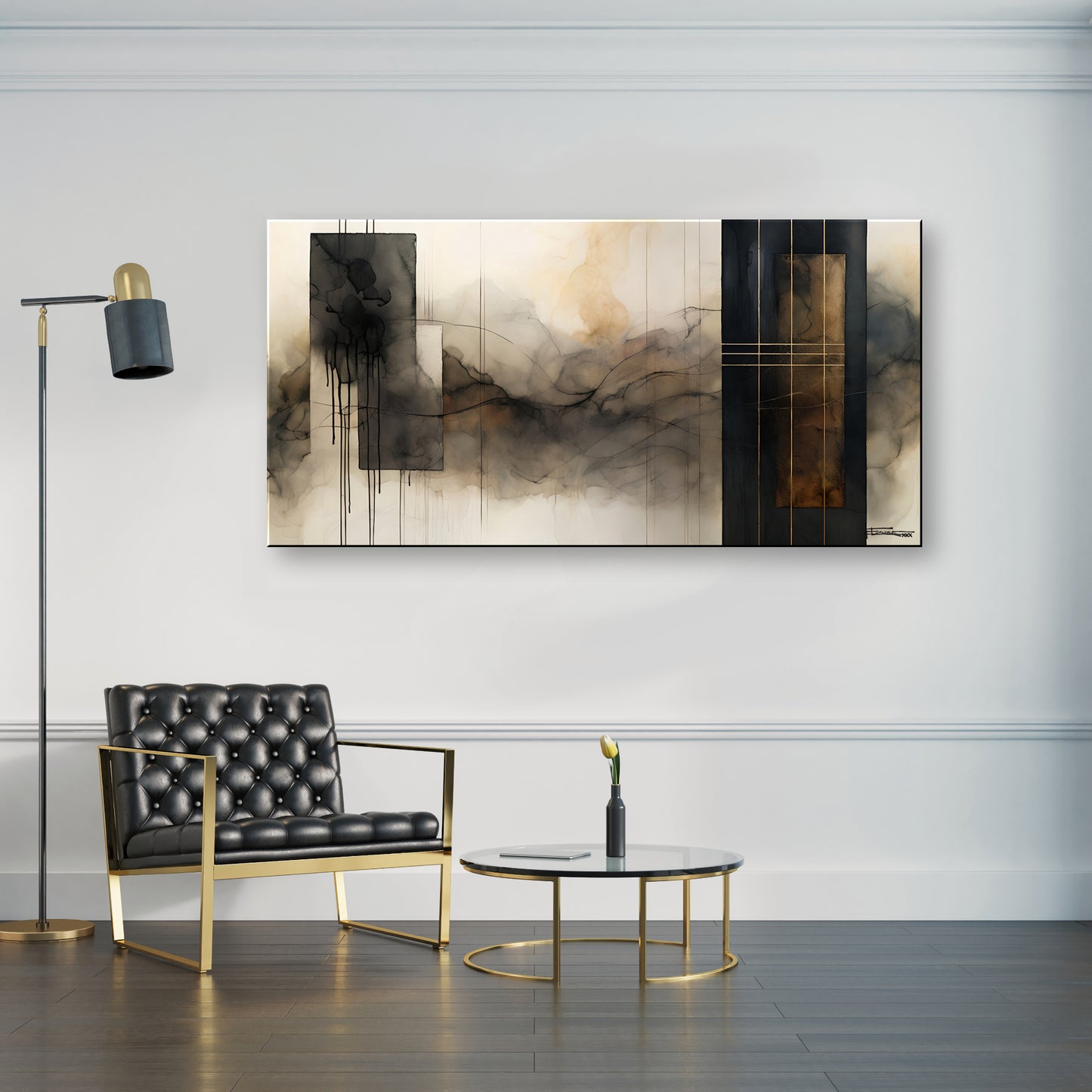 SQUARED OFF-Extra Large Textured Canvas Painting – Limited Edition Abstract