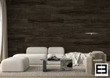 Dark Woodgrained Textured Peel and Stick Wallpaper Tiles