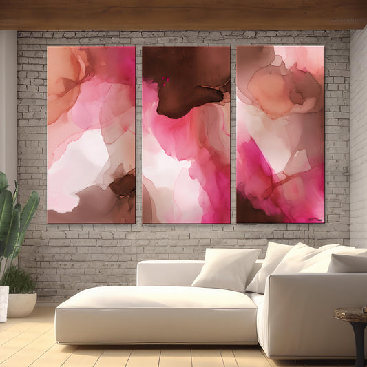 PINK TOPAZ-Extra Large Textured Canvas Painting – Limited Edition Abstract