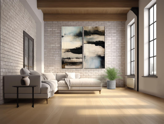 STACKED EMOTIONS - 60 x 60 x 1.5 inch Textured Limited Edition.