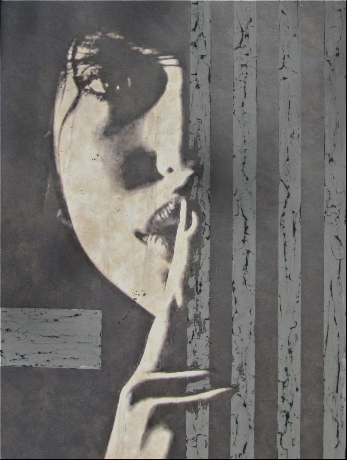 SECRETS - 60x48 x1.5 inch - Textured Painting