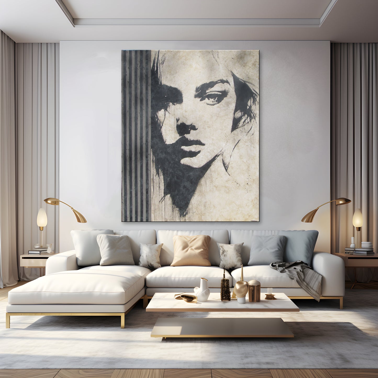 STARE DOWN - 60 x 48 x 1.5 inch