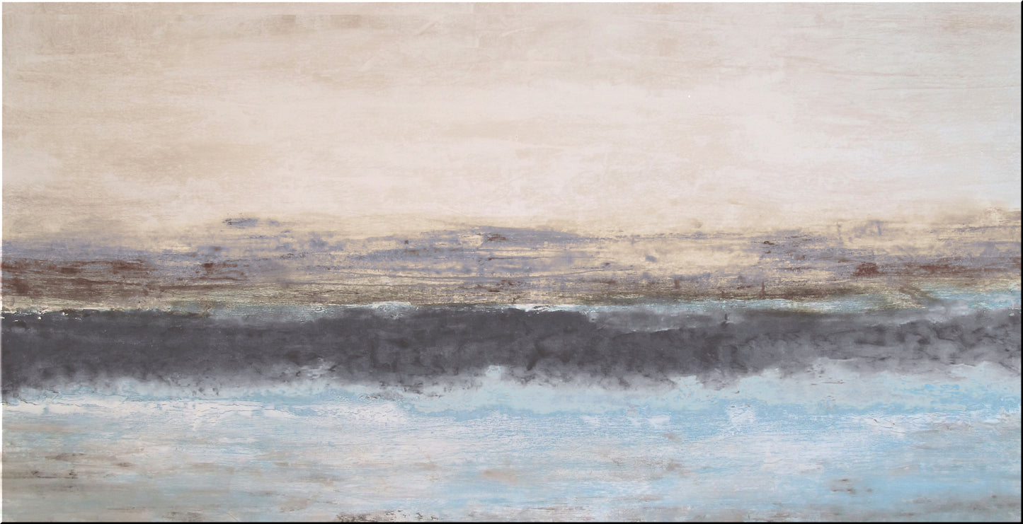 MYSTIC BLUE - 60 X 30 Textured Limited Edition Painting.