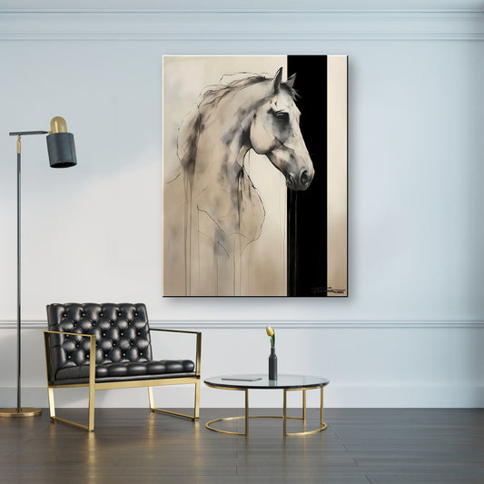 MODERN HORSE - Textured Limited Edition Canvas Wall Art for Living room home decor (Copy)