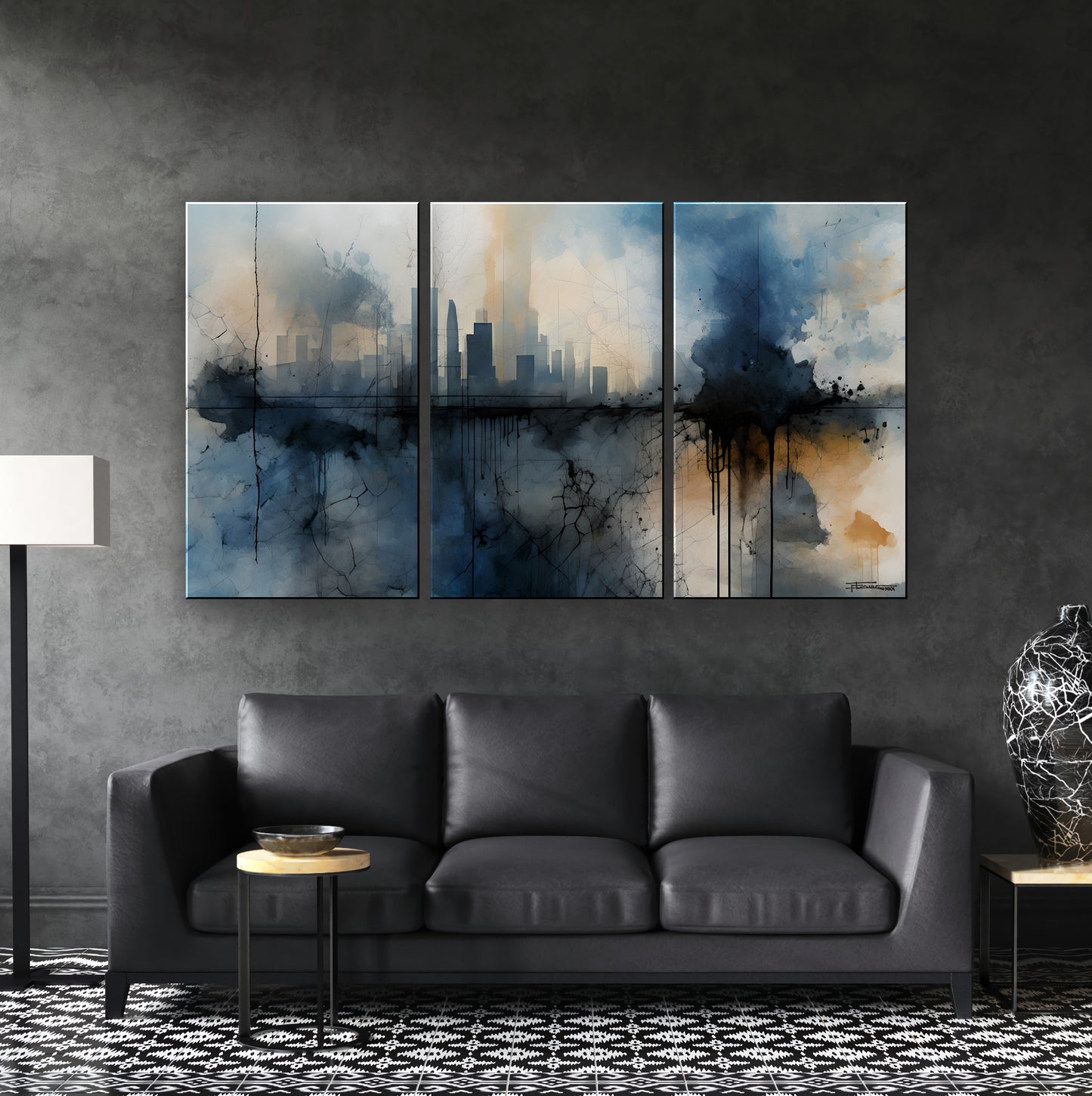 URBAN INTERPLAY - Abstract Cityscape Textured Limited Edition