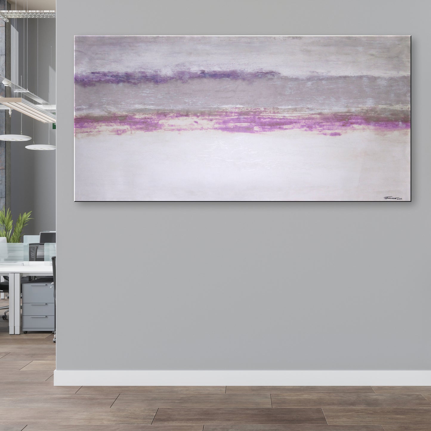 MID SPRING - 60 X 30 Textured Limited Edition Painting.