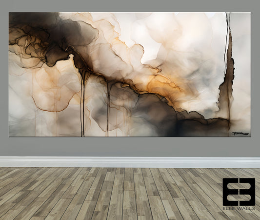 Large Canvas Wall Art Mural Abstract Wallpaper Peel & Stick Canvas Vinyl Decal