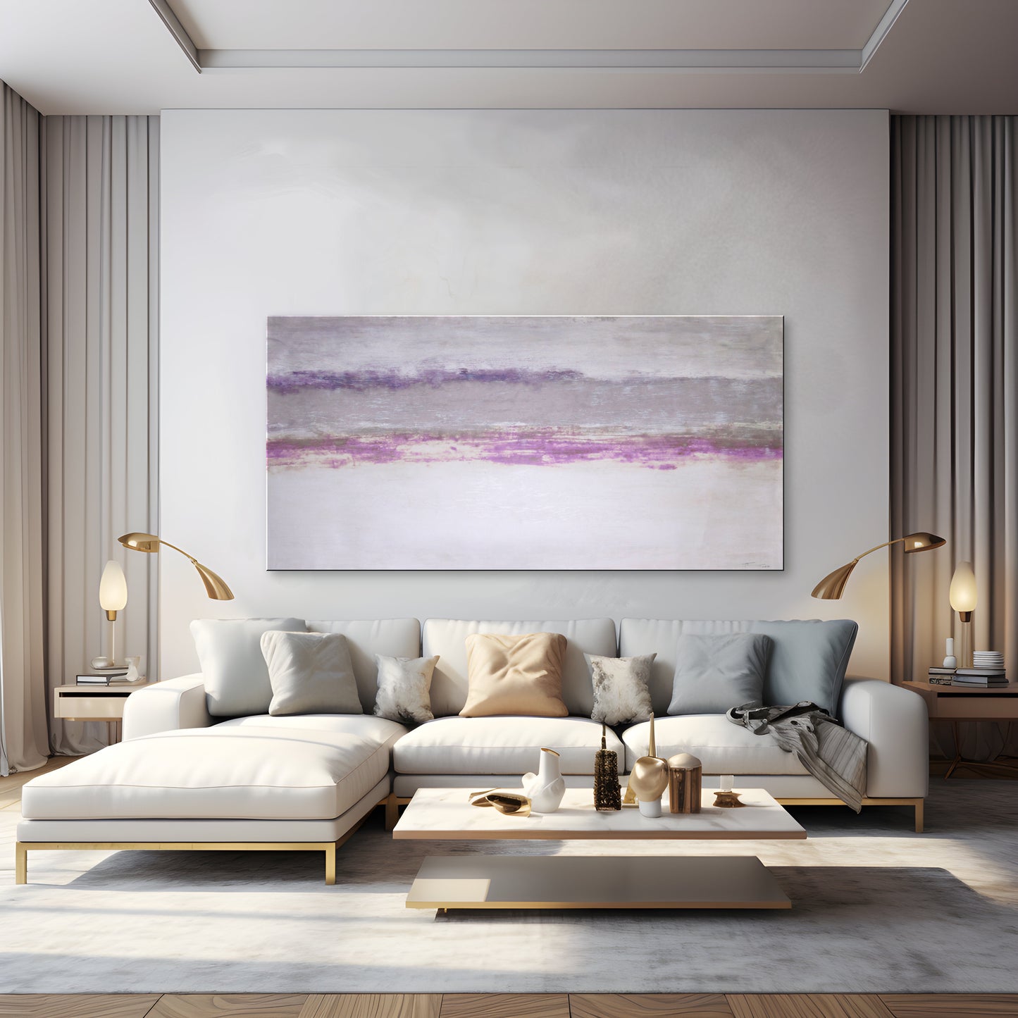MID SPRING - 60 X 30 Textured Limited Edition Painting.