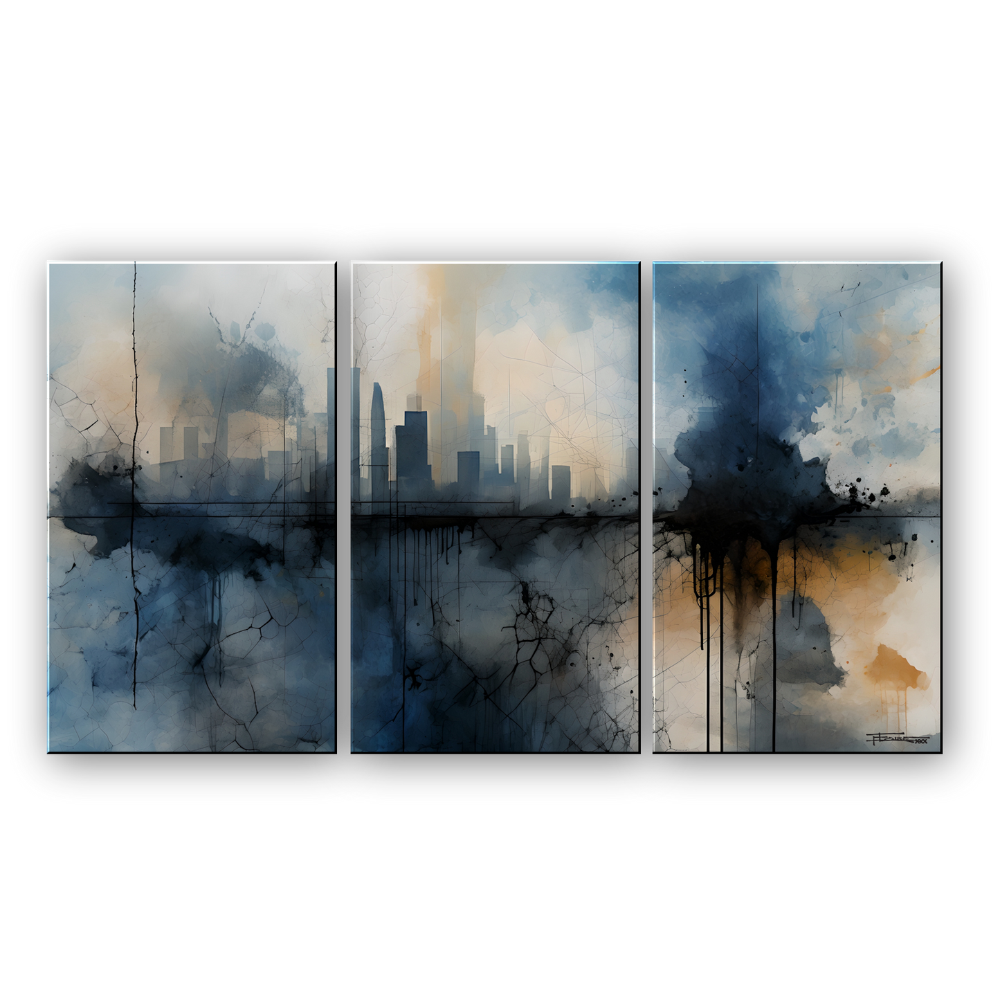 URBAN INTERPLAY - Abstract Cityscape Textured Limited Edition