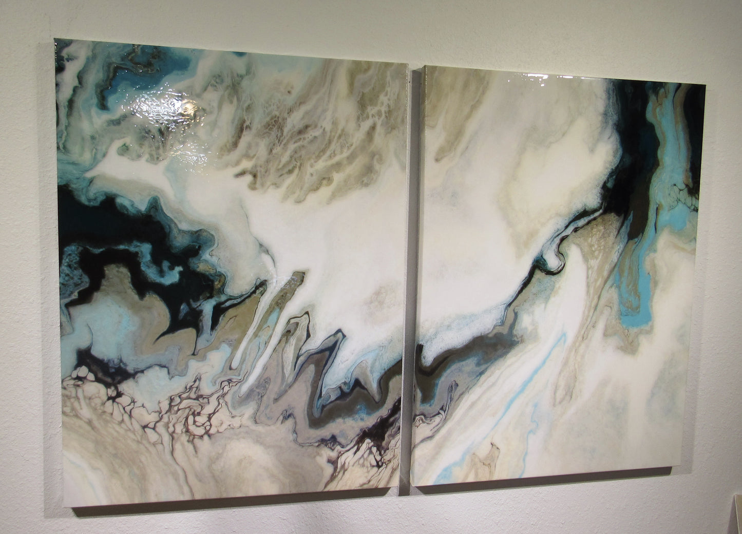 ISLAND TIME Diptych - Resin Coated Limited Edition