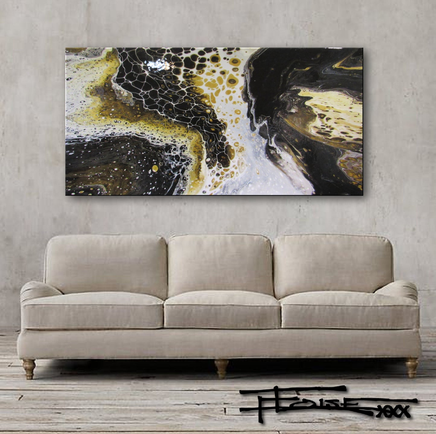 BLACK AND GOLD 5 - Resin Coated Limited Edition