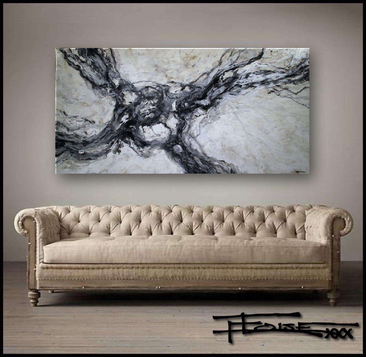 MINERAL AND MAZE - 60 X 30 X 1.5 inch - Limited Edition