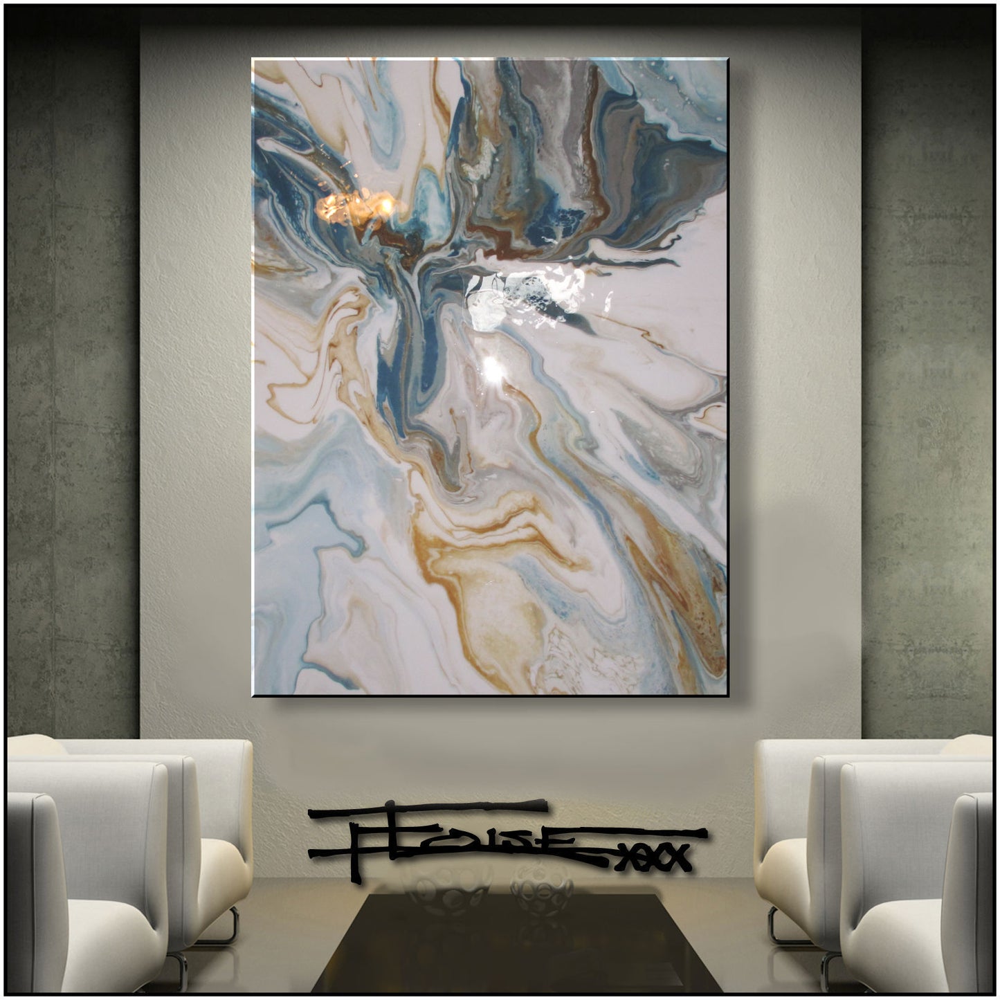 ON THE WINGS OF AN ANGEL - Limited Edition Resin - 48 x 36 x 1.5 inch