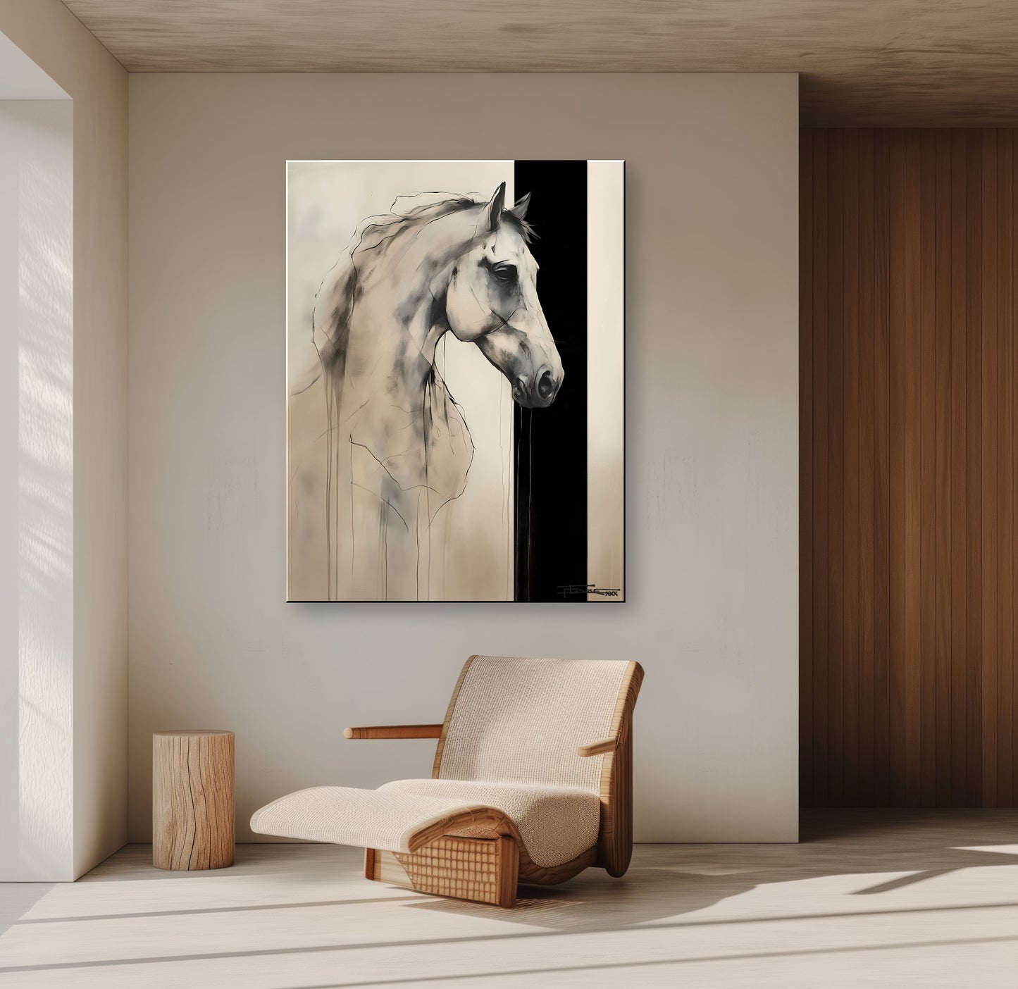 MODERN HORSE - Textured Limited Edition Canvas Wall Art for Living room home decor (Copy)