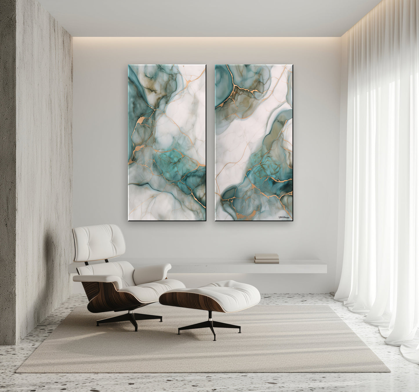 SET of Paintings, Pair of Paintings-Extra Large Canvas Painting – Limited Edition Abstract