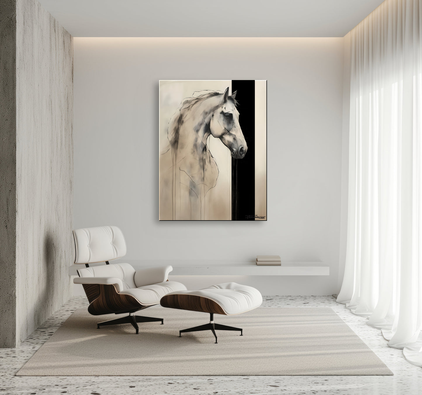 MODERN HORSE - Textured Limited Edition Canvas Wall Art for Living room home decor (Copy)