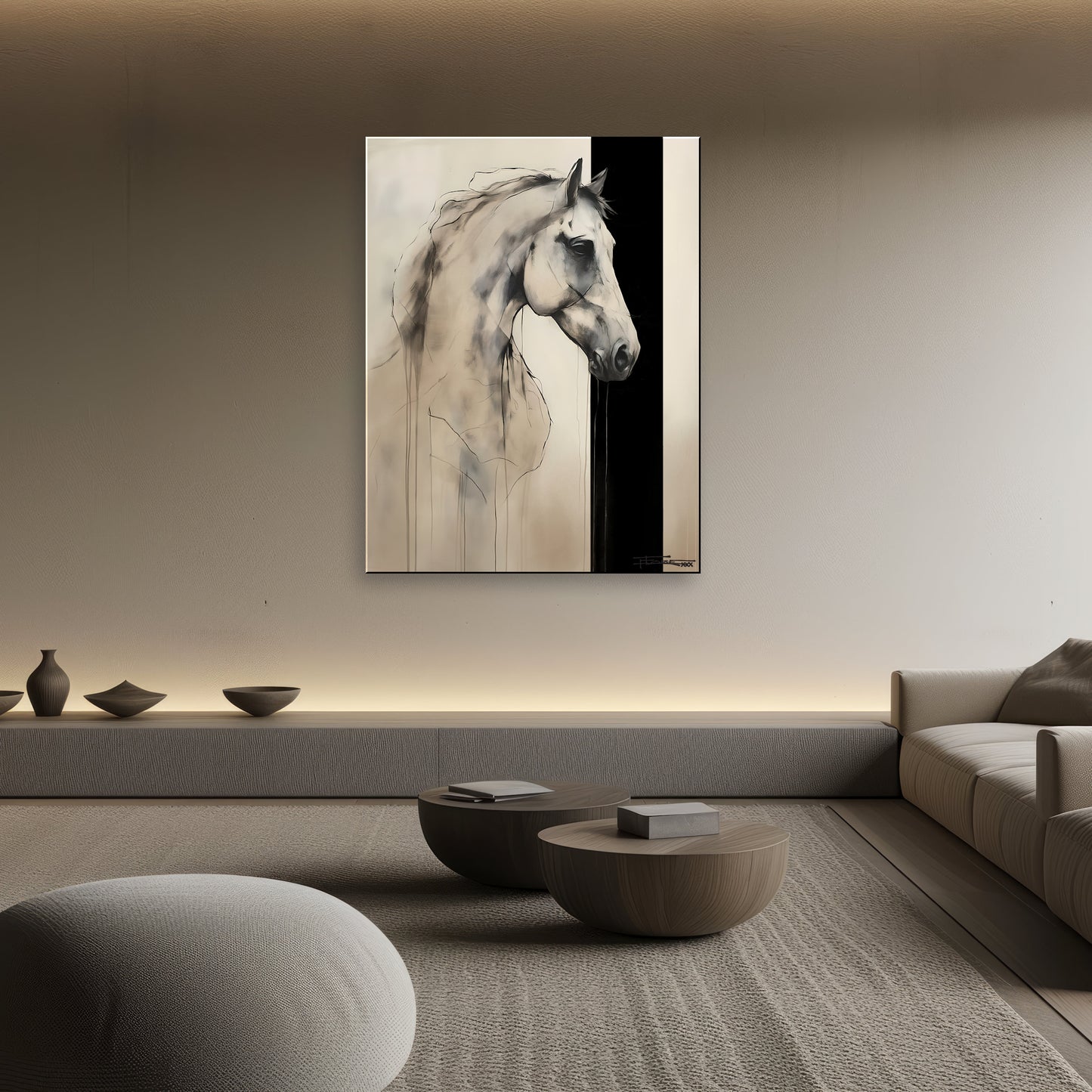 MODERN HORSE - Textured Limited Edition Canvas Wall Art for Living room home decor (Copy)