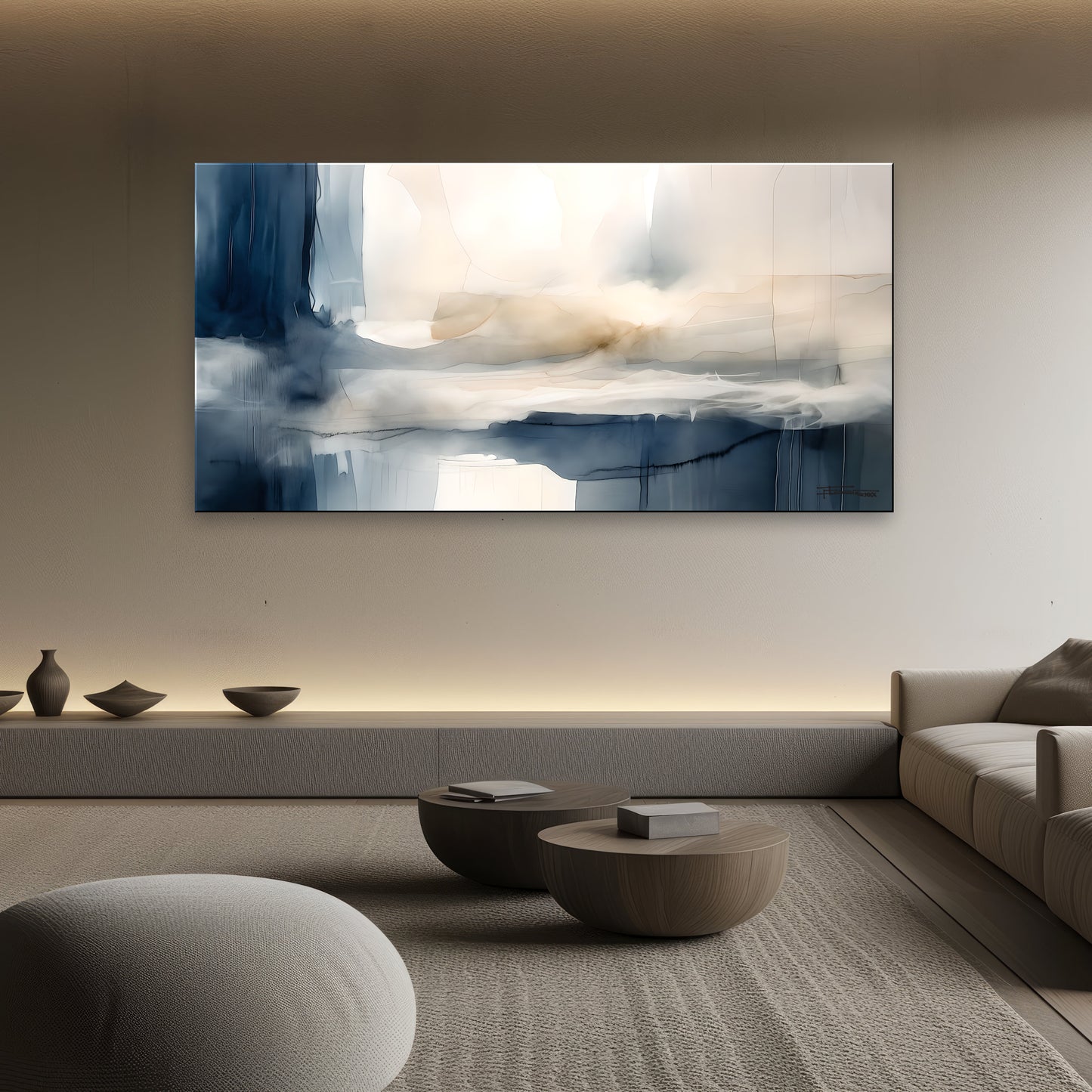 VEIL OF SILENCE-Extra Large Textured Canvas Painting – Limited Edition Abstract