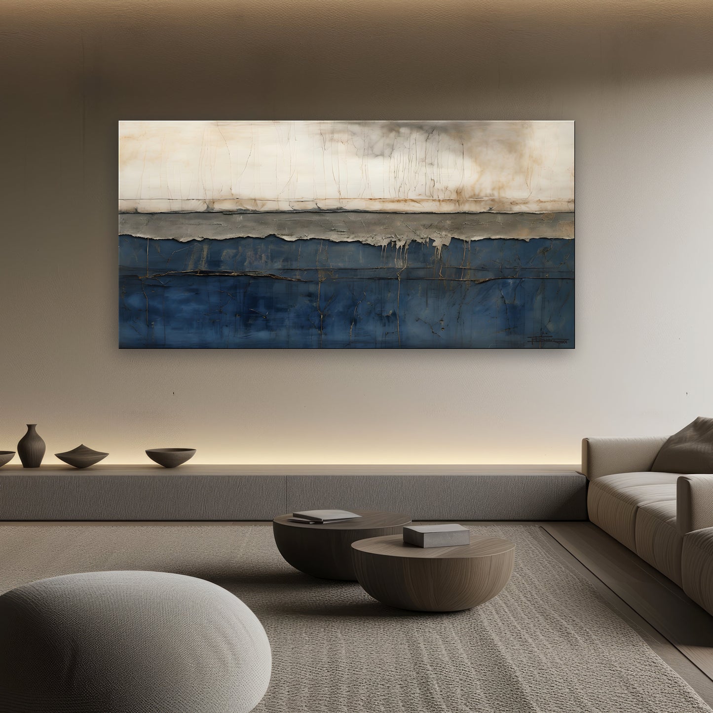 FAULT LINE - Abstract Textured Limited Edition Canvas Wall Art