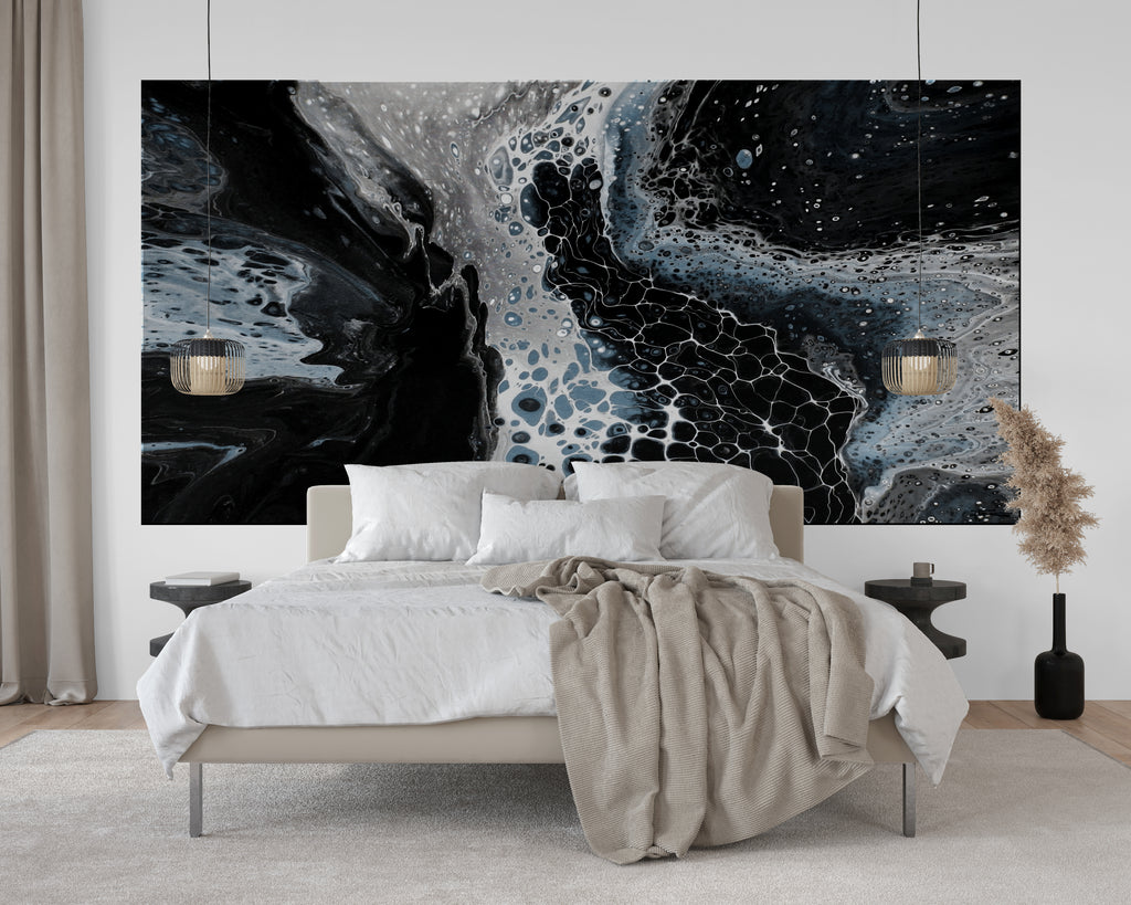 BLACK AND BLUE- Giant Wall Art Decal
