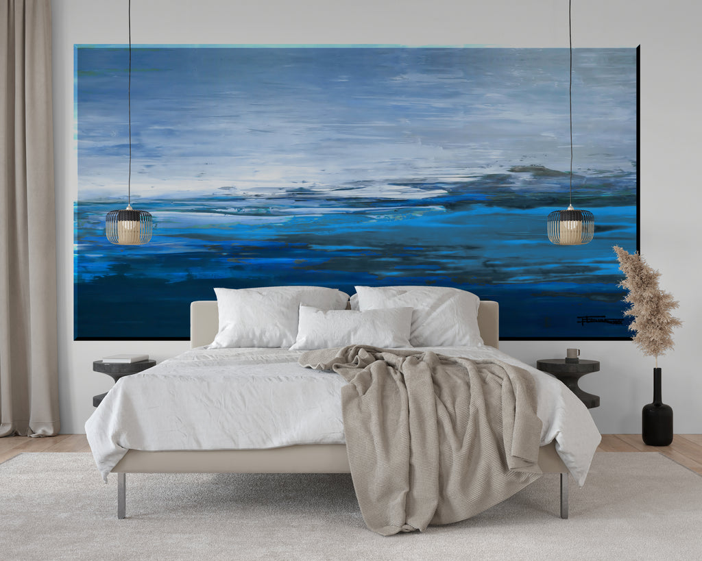 FIELDS OF BLUE- Giant Wall Art Decal