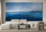 FIELDS OF BLUE- Giant Wall Art Decal