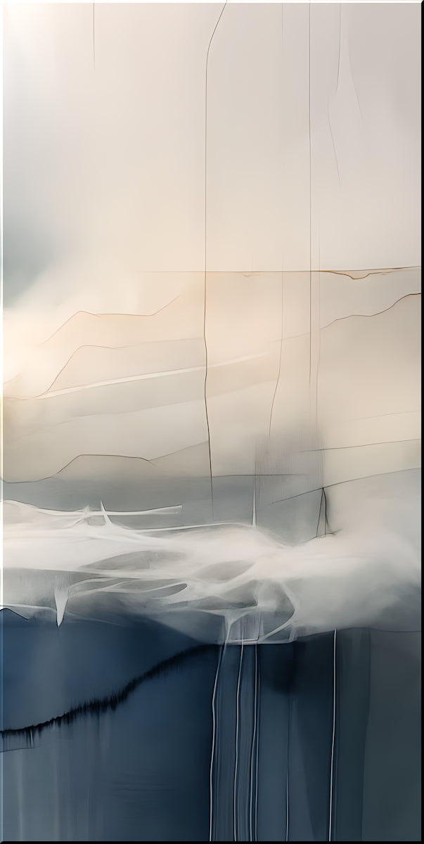 VEIL OF SILENCE-Extra Large Textured Canvas Painting – Limited Edition Abstract