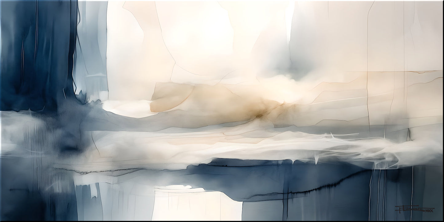 VEIL OF SILENCE-Extra Large Textured Canvas Painting – Limited Edition Abstract
