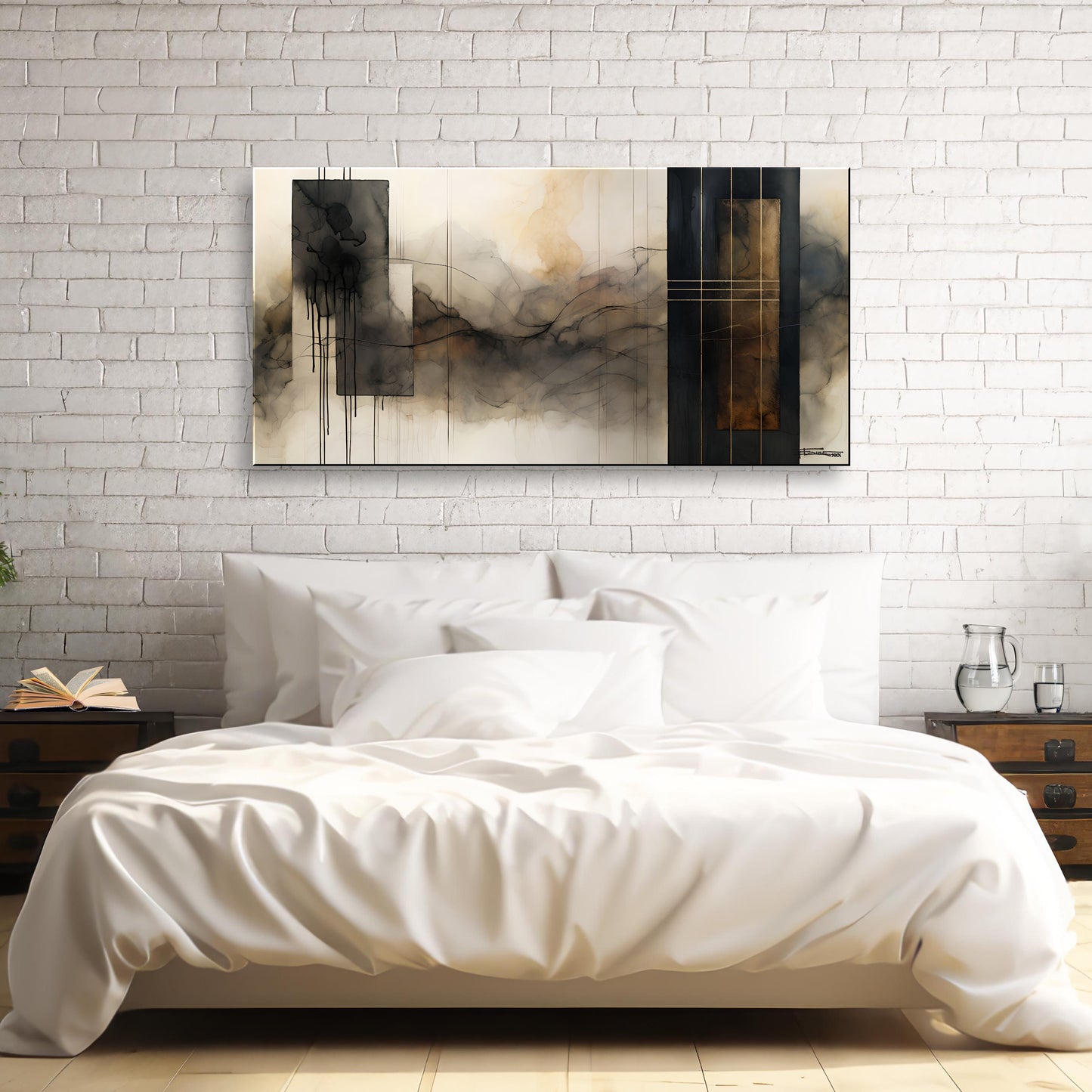 SQUARED OFF-Extra Large Textured Canvas Painting – Limited Edition Abstract