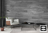 Gray Woodgrained Textured Peel and Stick Wallpaper Tiles