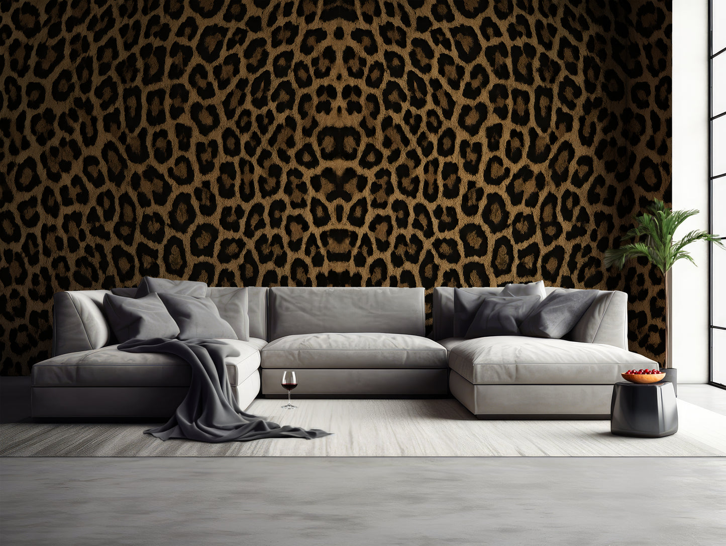 Luxury Leopard Abstract Wallpaper