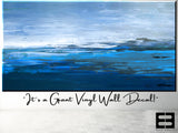 FIELDS OF BLUE- Giant Wall Art Decal