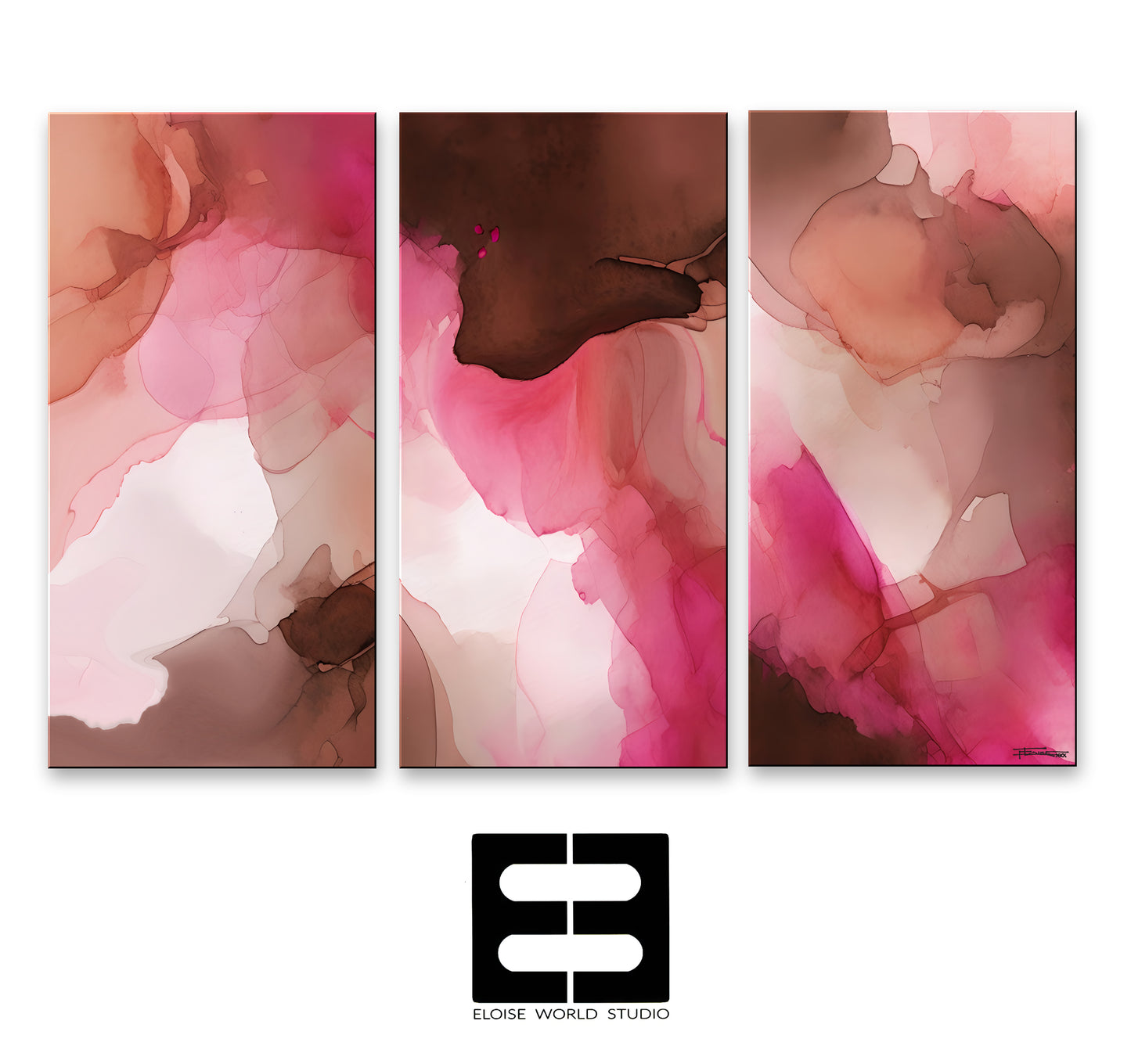 PINK TOPAZ-Extra Large Textured Canvas Painting – Limited Edition Abstract