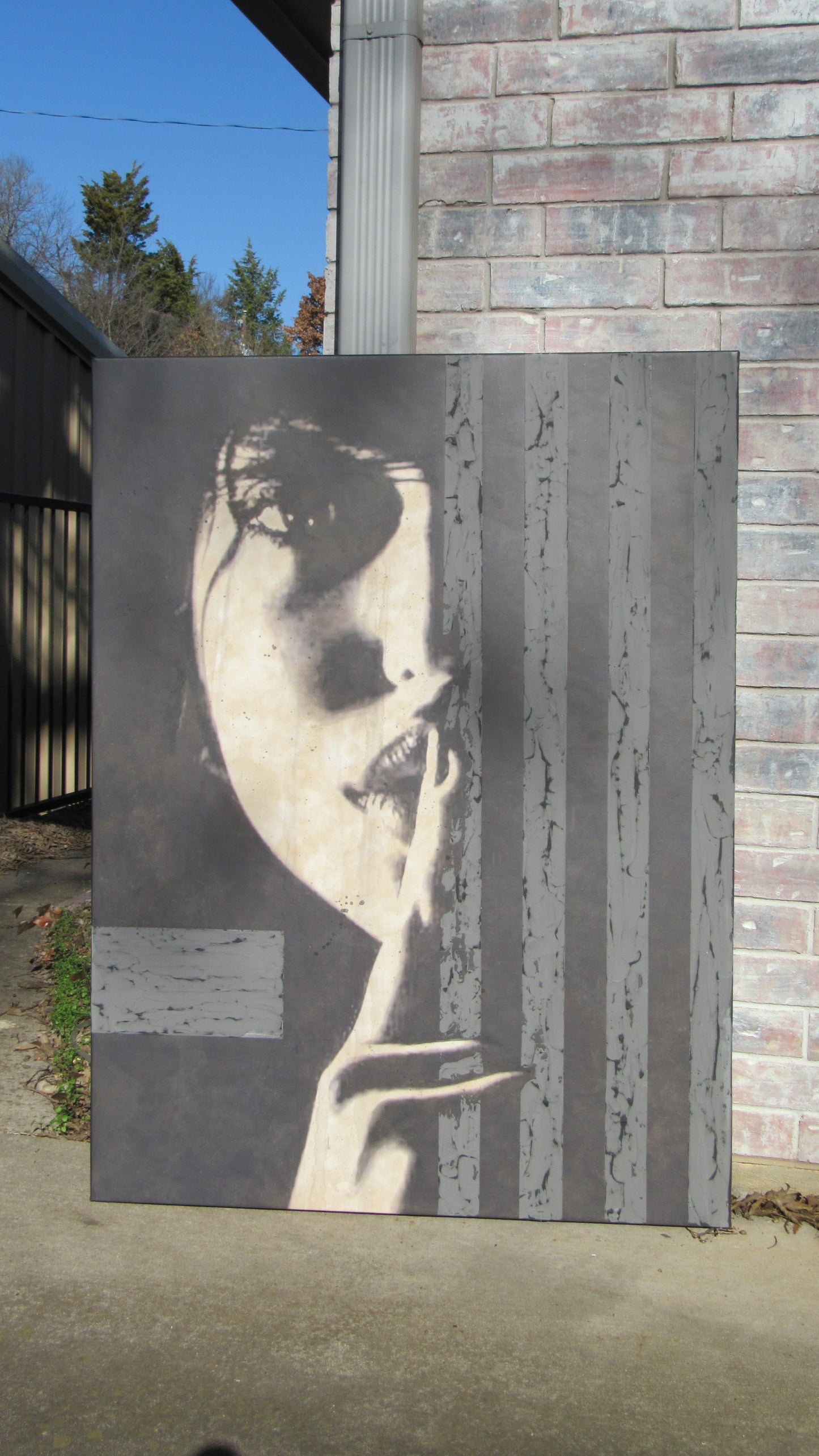 SECRETS - 60x48 x1.5 inch - Textured Painting