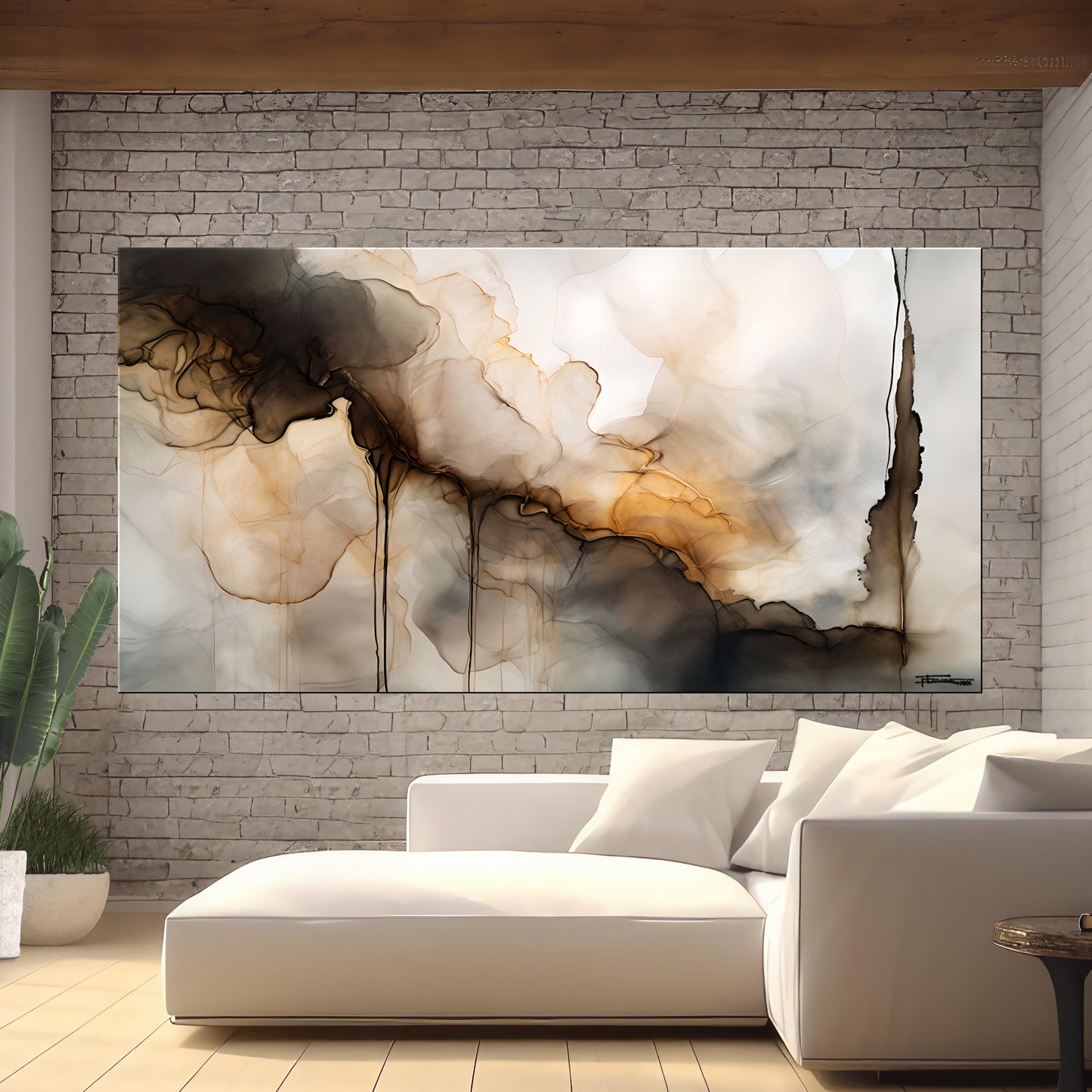 Large Canvas Wall Art Mural Abstract Wallpaper Peel & Stick Canvas Vinyl Decal