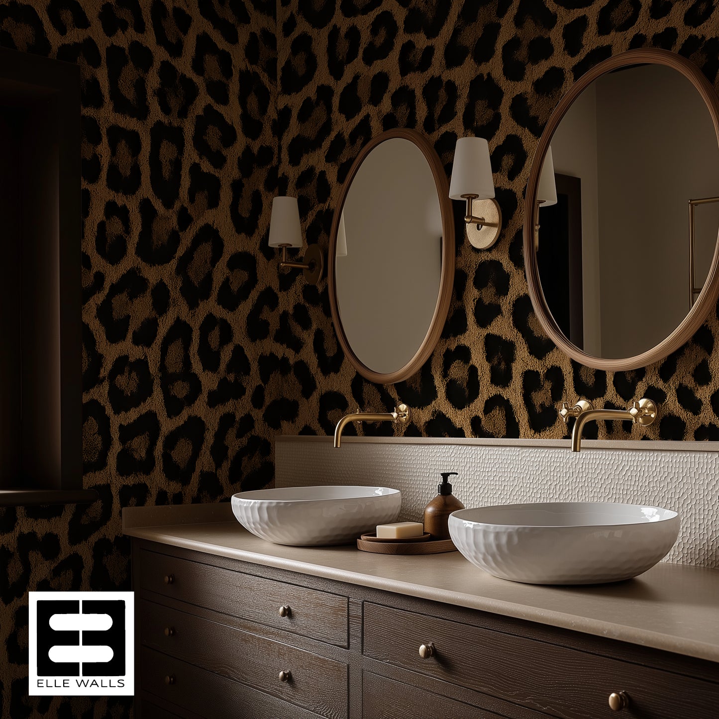 Luxury Leopard Abstract Wallpaper