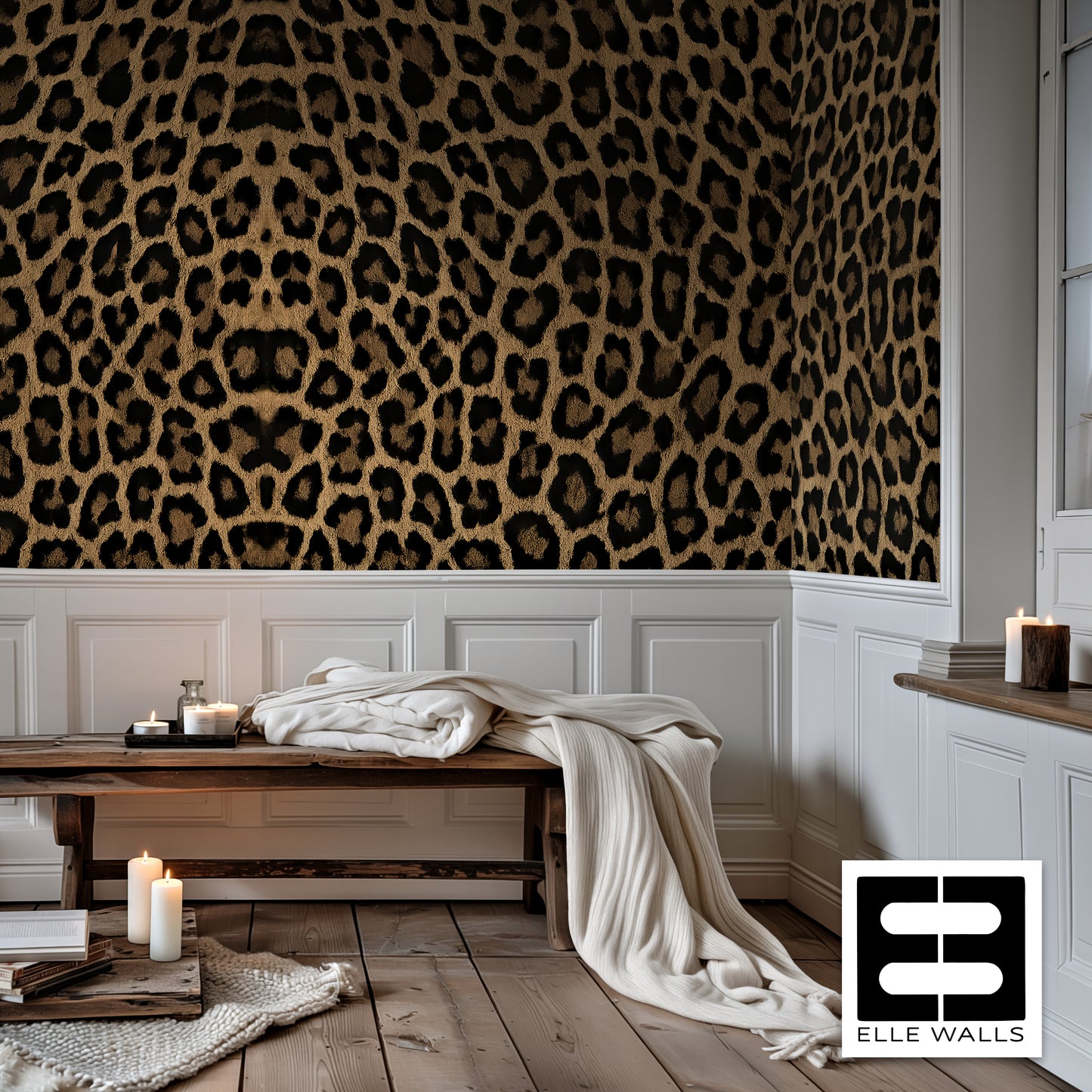 Luxury Leopard Abstract Wallpaper
