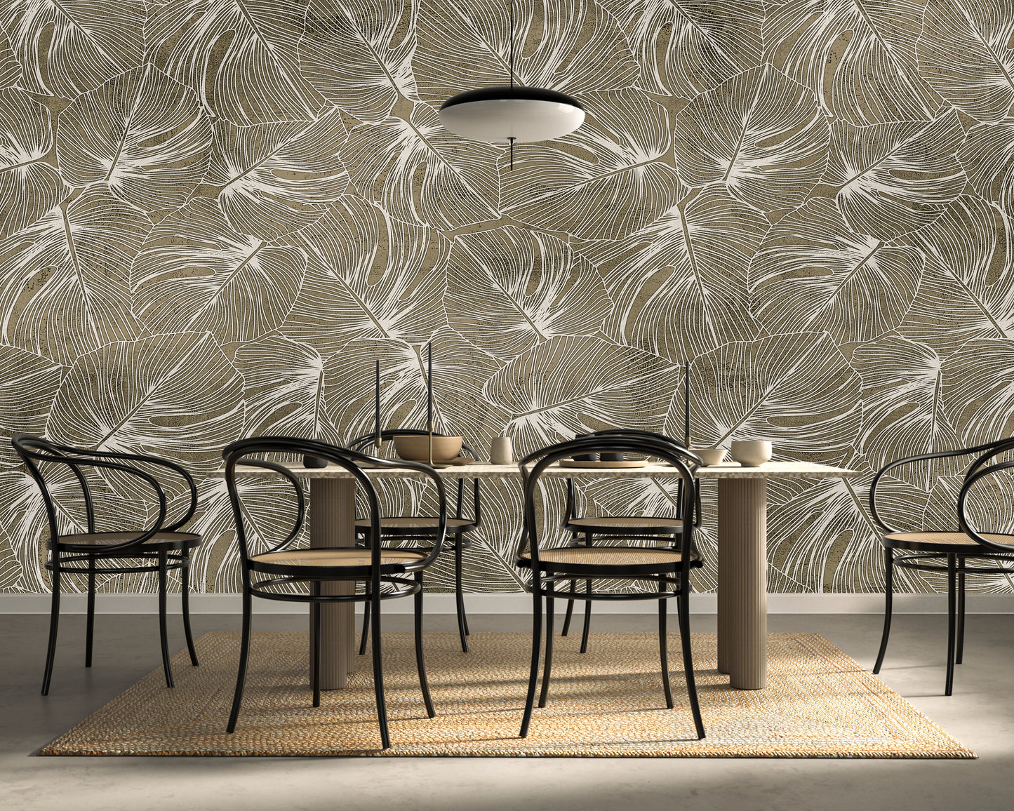 Tropical Canopy Textured Wallpaper Mural
