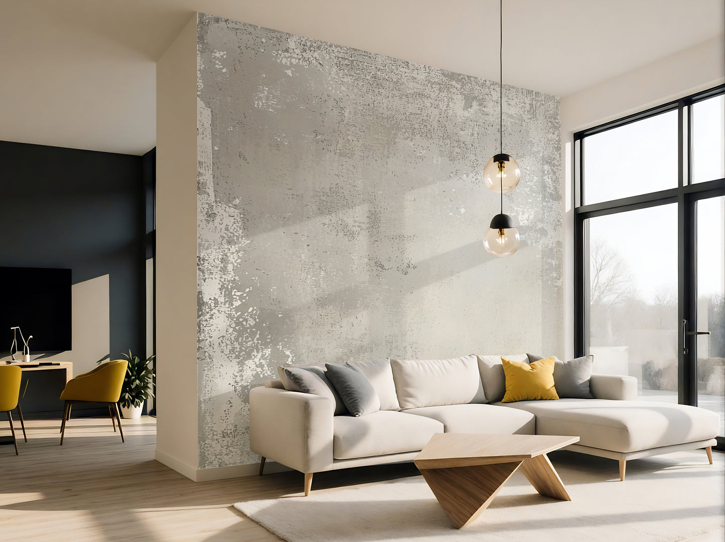 Distressed Rustic Concrete Wallpaper Mural