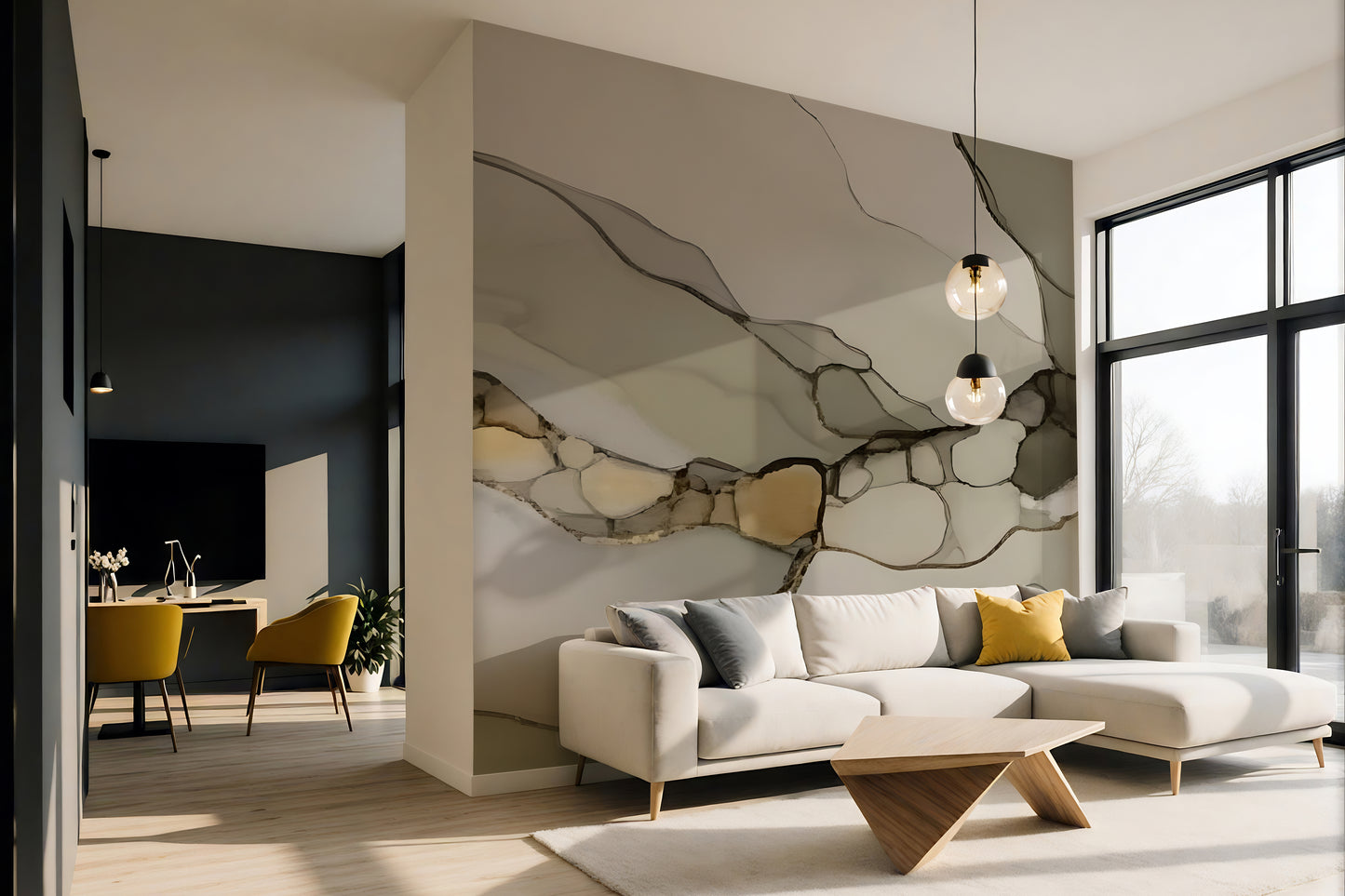 Green Earth Abstract Luxury Wallpaper Mural
