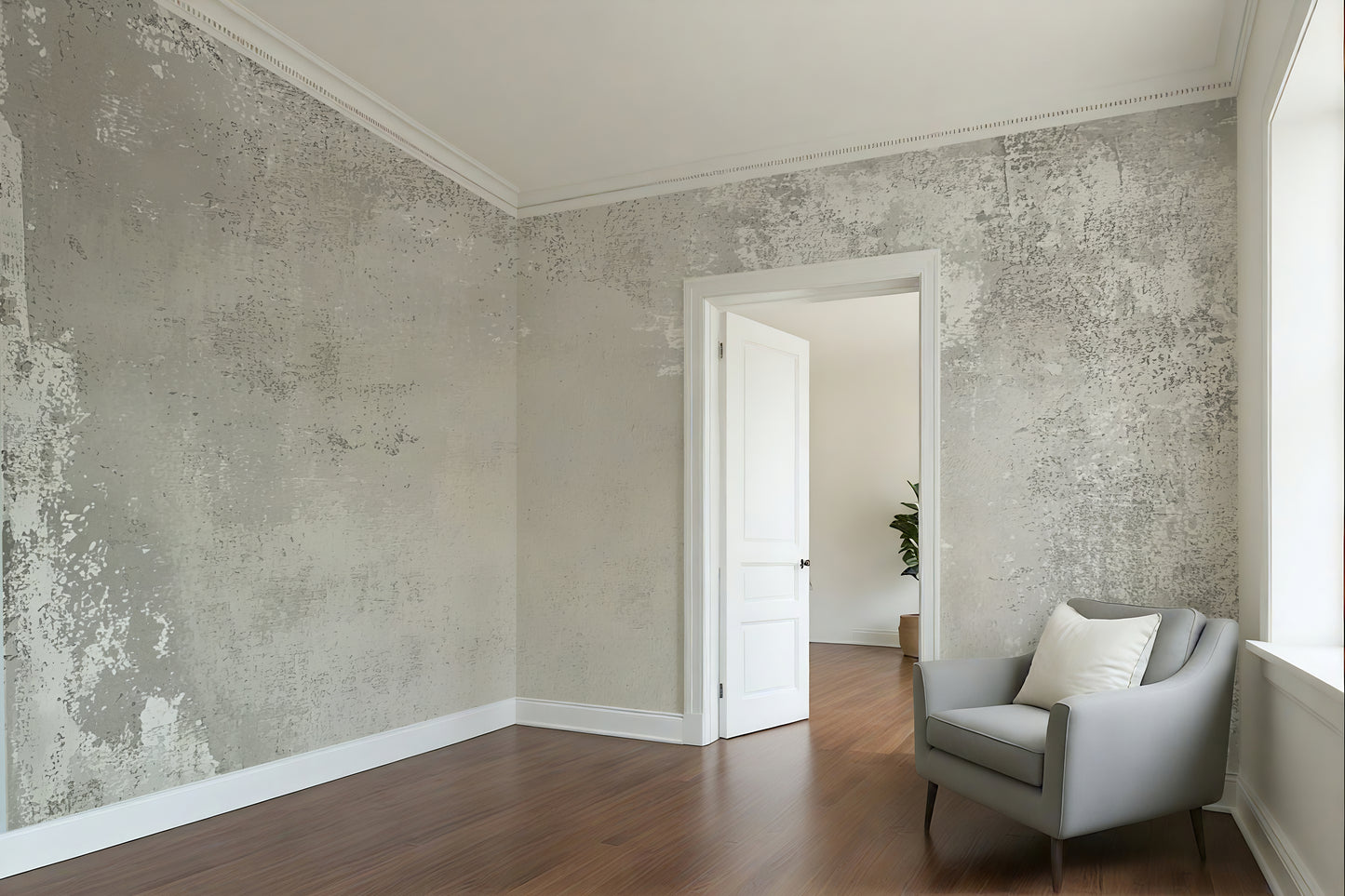 Distressed Rustic Concrete Wallpaper Mural