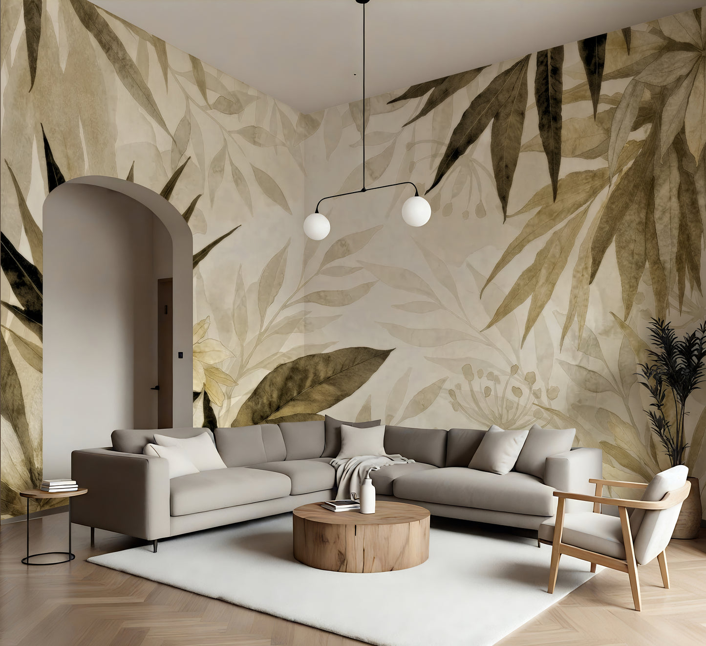 Tropical Reverie Luxury Wall Mural in Non Woven or Peel and Stick