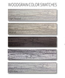 Light Gray Woodgrained Textured Peel and Stick Wallpaper Tiles