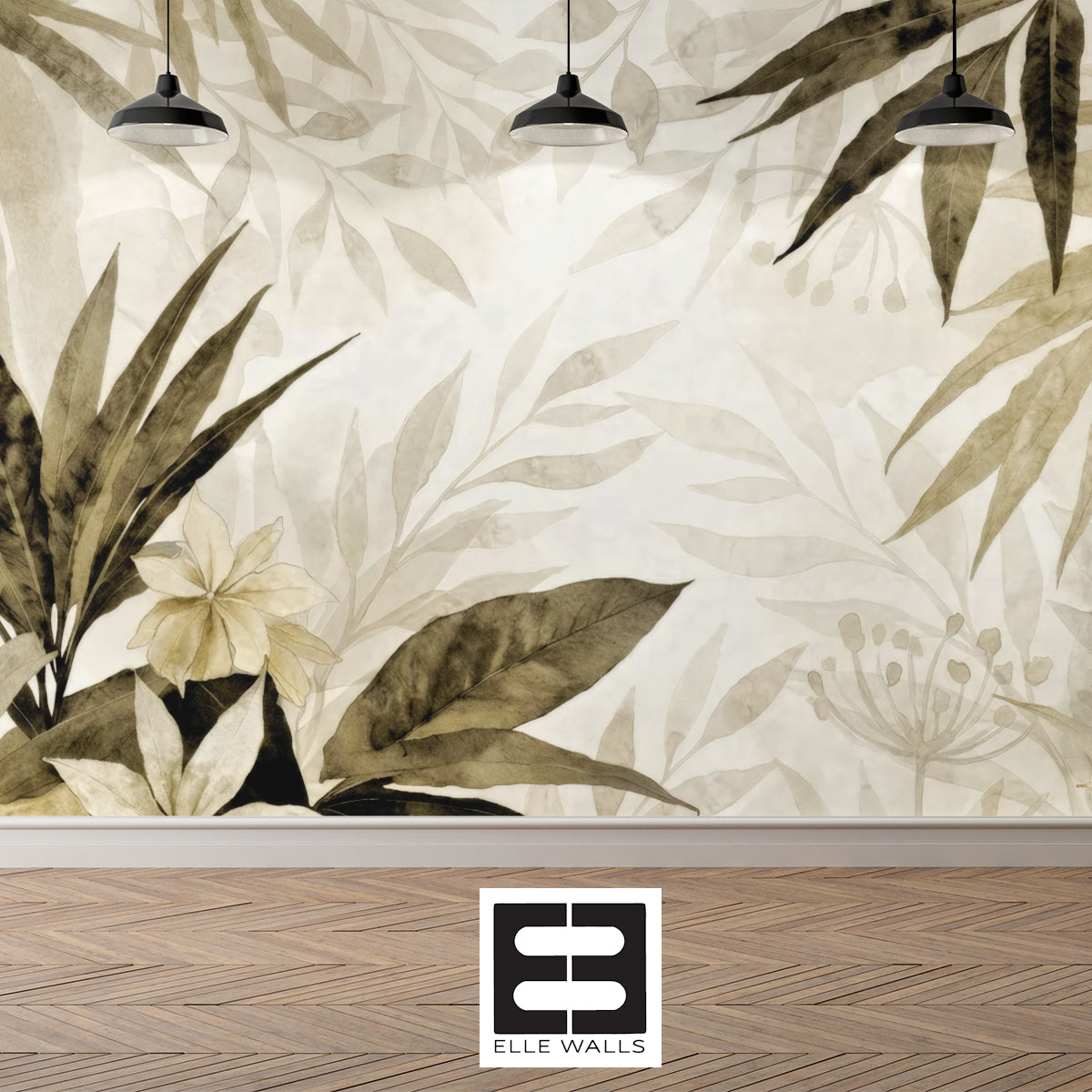 Tropical Reverie Luxury Wall Mural in Non Woven or Peel and Stick