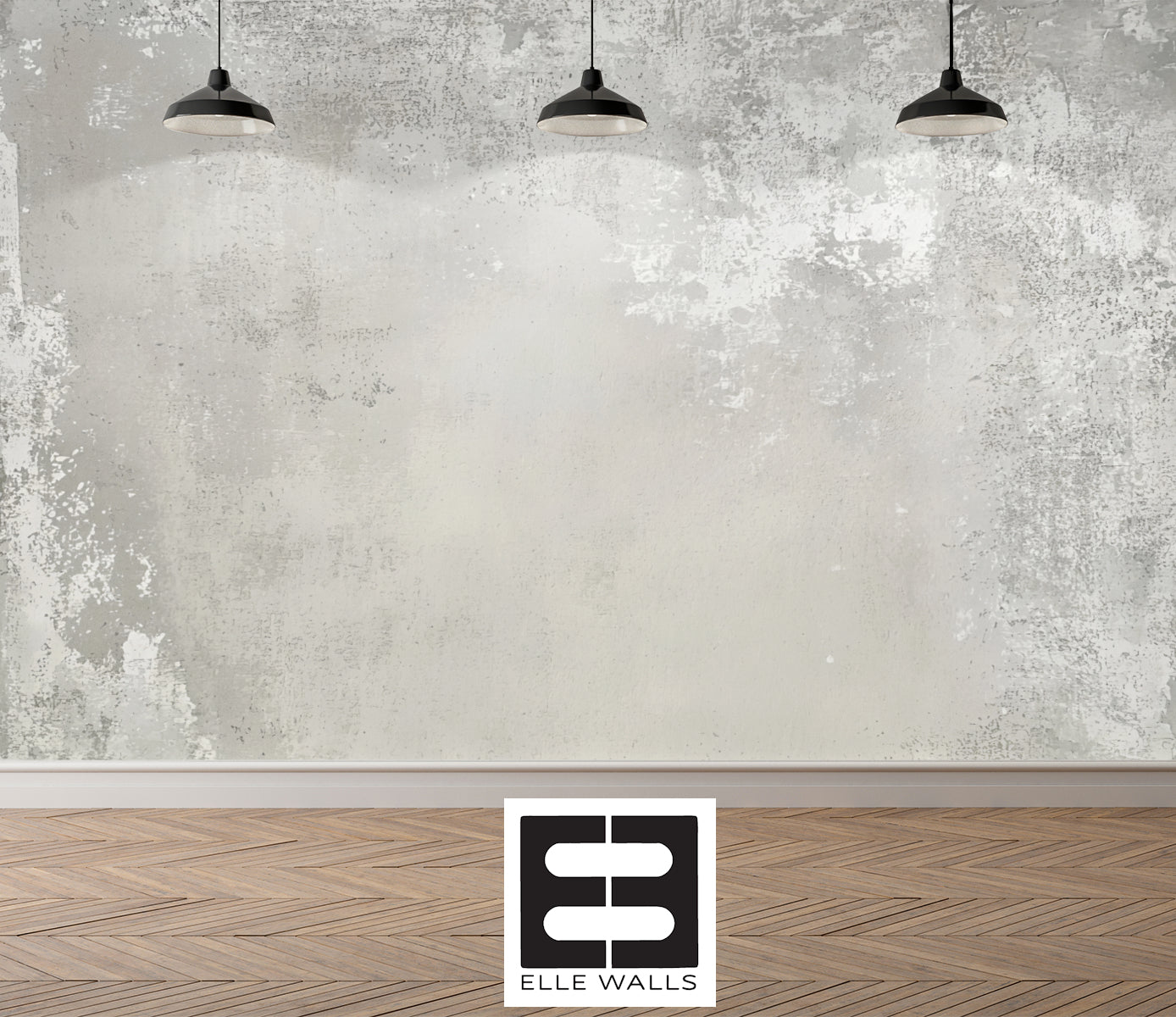 Distressed Rustic Concrete Wallpaper Mural
