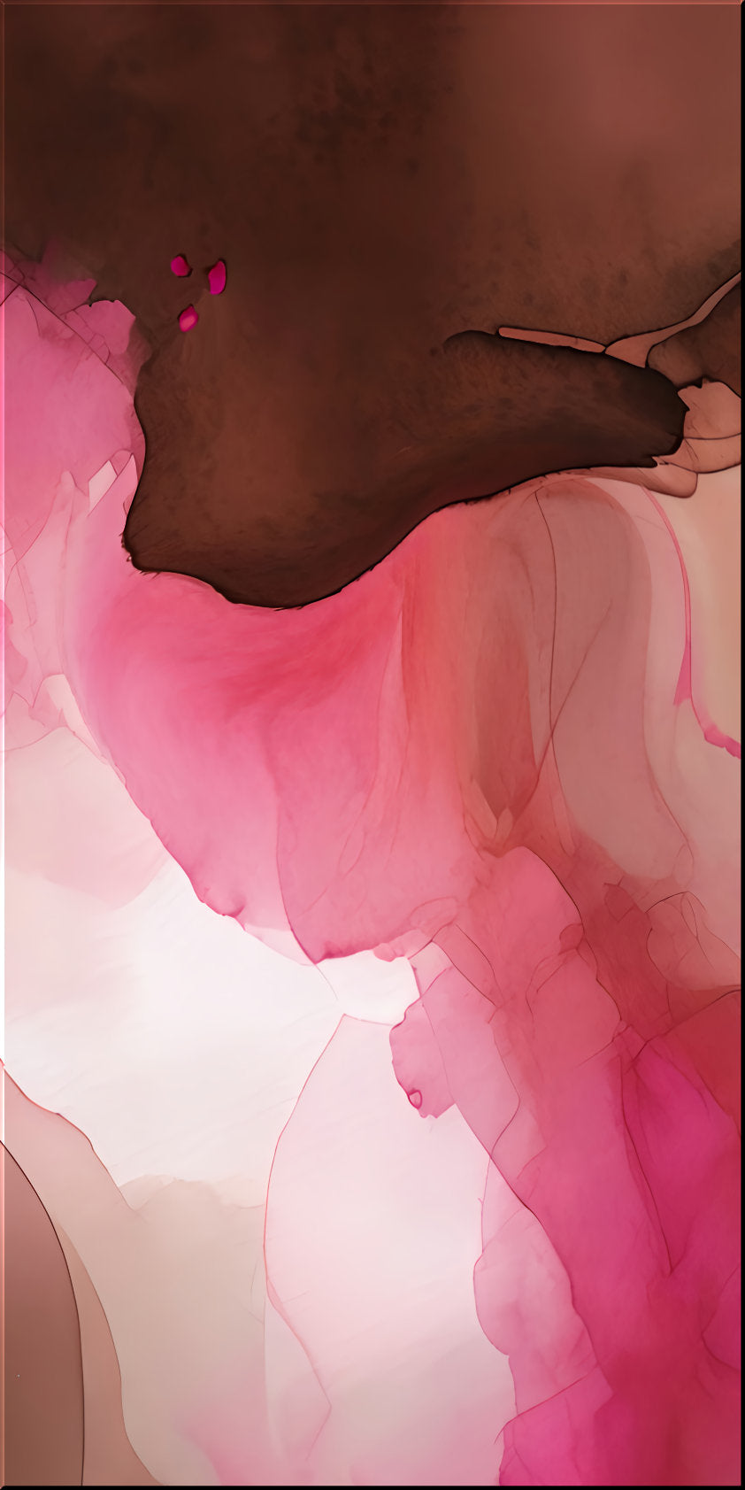 PINK TOPAZ-Extra Large Textured Canvas Painting – Limited Edition Abstract