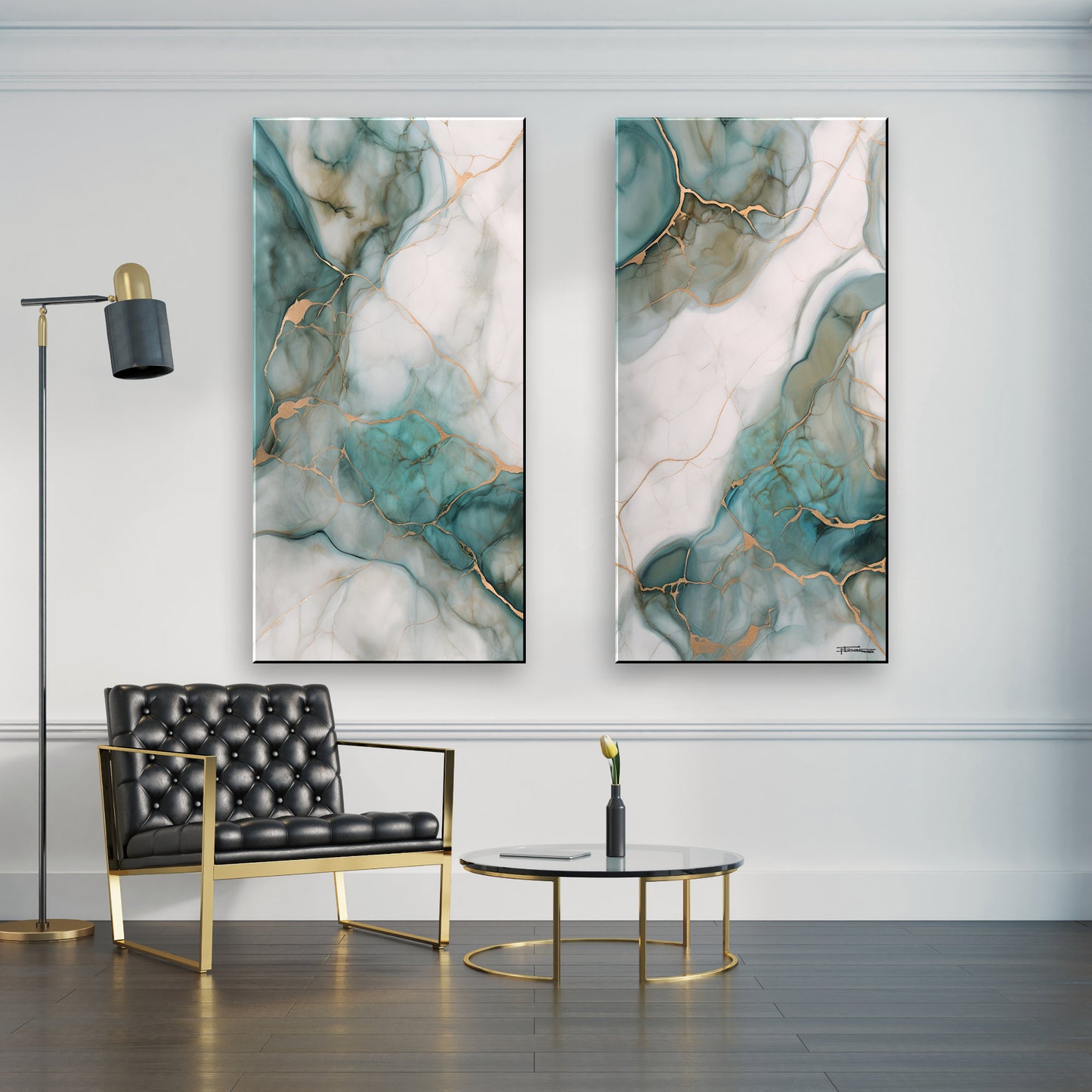 SET of Paintings, Pair of Paintings-Extra Large Canvas Painting – Limited Edition Abstract