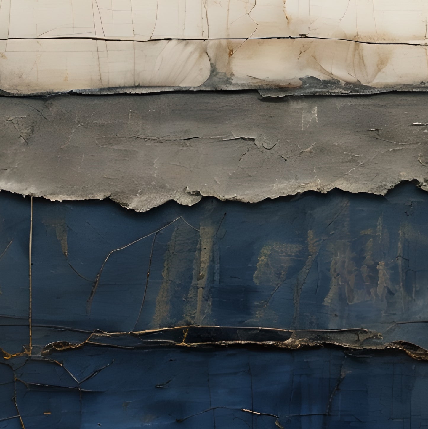 FAULT LINE - Abstract Textured Limited Edition Canvas Wall Art